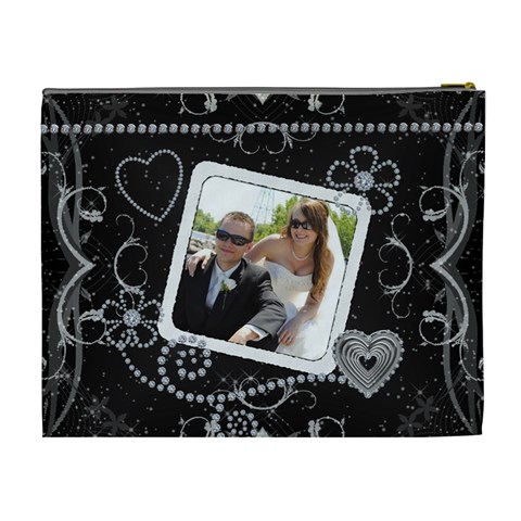 Pretty Diamond Love Cosmetic Bag By Lil Back