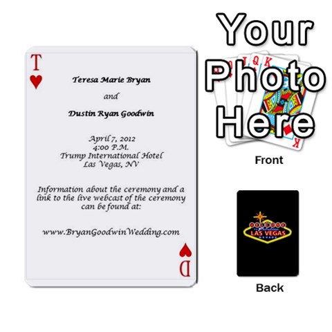Wedding Invites By Teresa Bryan Front - Heart4