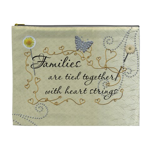 Families Xl Cosmetic Bag By Lil Front