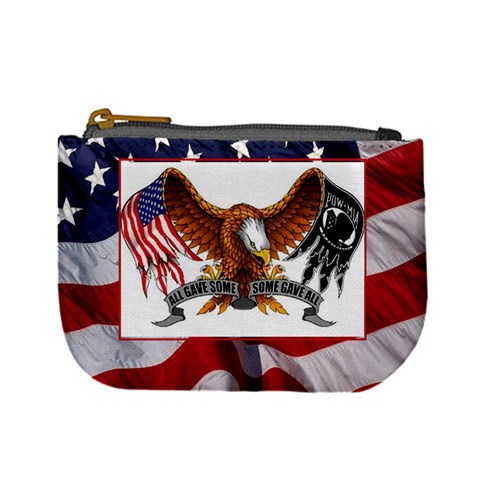 Freedom Mini Coin Purse 2c By Debra Macv Front