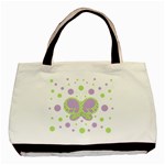 Butterfly Dots Purple-Green Custom Classic Tote Bag  - Basic Tote Bag