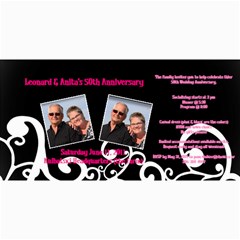 50 wedding invitation - 4  x 8  Photo Cards