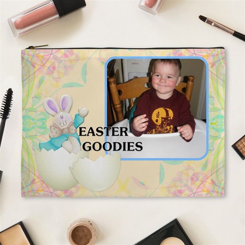 Easter Goodies Xl Cosmetic Bag By Lil Front