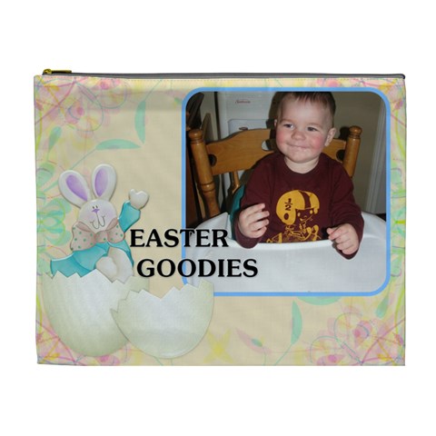 Easter Goodies Xl Cosmetic Bag By Lil Front
