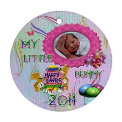 My Little Bunny 2011 Round Pastel Ornament - Ornament (Round)