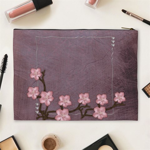 Purple Cosmetic Bag (xl) By Elena Petrova Back