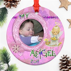My Angel 2024 Round Pastel Ornament - Ornament (Round)