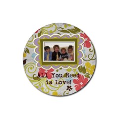 Spring Easter Floral Coasters - Rubber Round Coaster (4 pack) Spring Easter Floral Coasters - Rubber Round Coaster (4 pack)