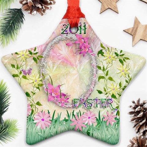 Easter 2024 Pastel Flower Ornament By Ellan Front