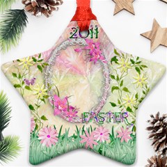 Easter 2024 Pastel Flower ornament - Ornament (Star)
