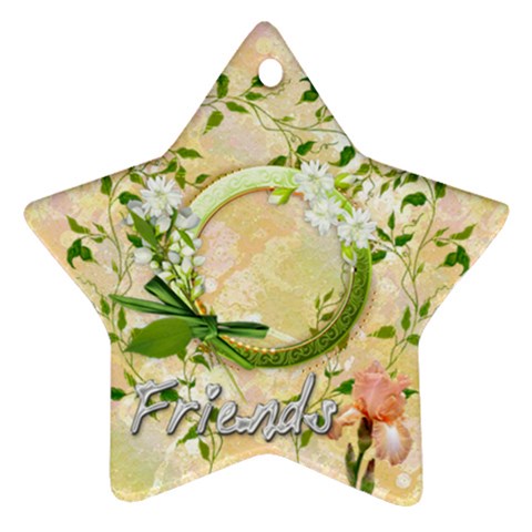 Friends Daisy 2023 Pastel Flower Ornament Star By Ellan Front