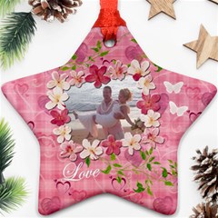 Love Hearts n Flowers Pastel ornament - Ornament (Star) Love Hearts n Flowers Pastel ornament - Ornament (Star)