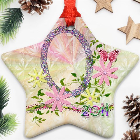 Easter 2024 Pastel Flower Ornament By Ellan Front