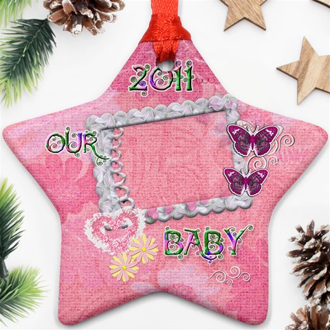 Our Baby 2024 Pastel Flower Ornament By Ellan Front