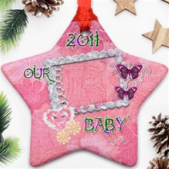 Our Baby 2023 Pastel flower ornament - Ornament (Star)