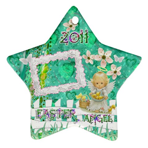 Easter Angel 2023 Pastel Flower Ornament By Ellan Front