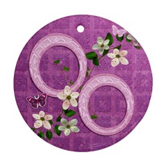 Lavender Flower Round Ornament - Ornament (Round)