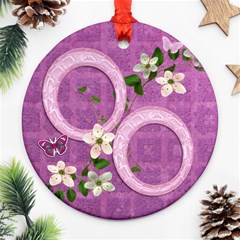 Lavender Flower Round Ornament - Ornament (Round)