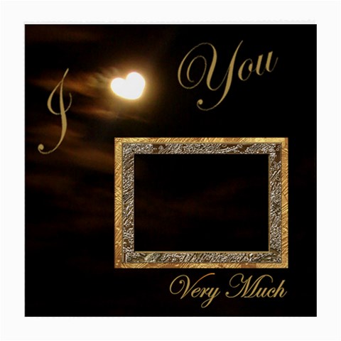 I Heart You Moon Glass Cloth Med By Ellan Front