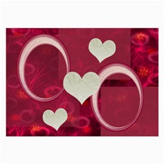 I Heart you Hot Pink Large Glass Cloth - Large Glasses Cloth