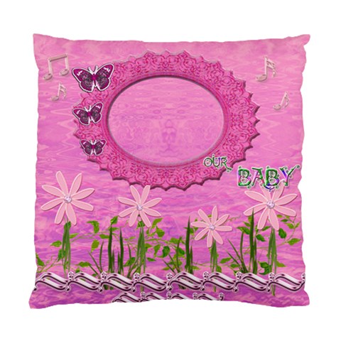 Our Baby Spring Cushion Case By Ellan Front