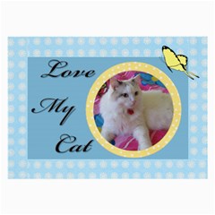 Love my Cat Glass Cloth Large - Large Glasses Cloth