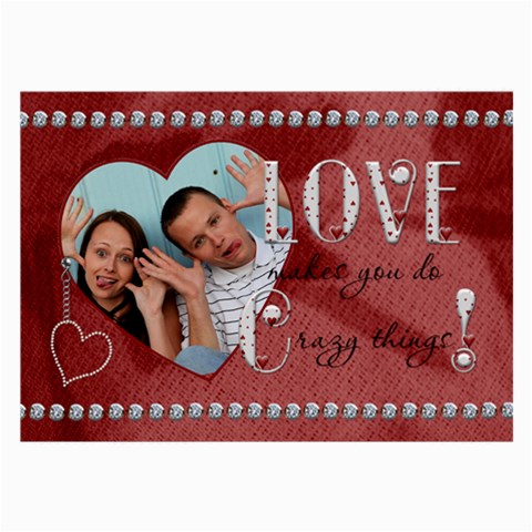 Crazy Love Large Glasses Cloth (1 Sided) By Lil Front