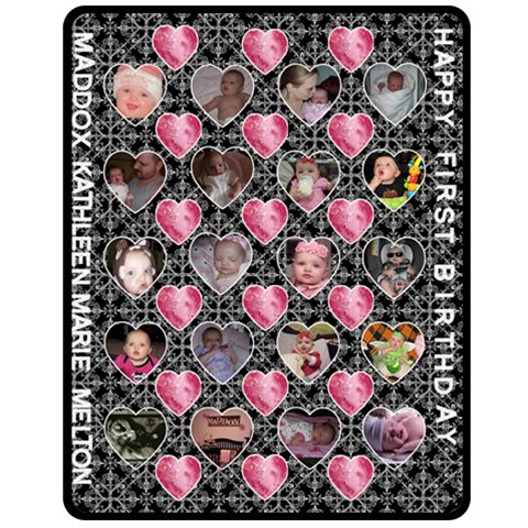 Maddox Bday By Heather Morehead 60 x50  Blanket Front