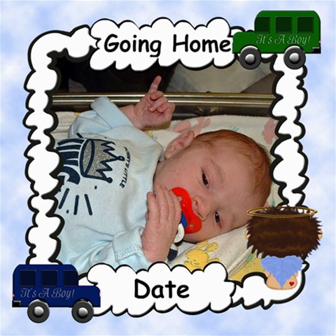My Little Angel Boy 8x8 By Chere s Creations 8 x8  Scrapbook Page - 4