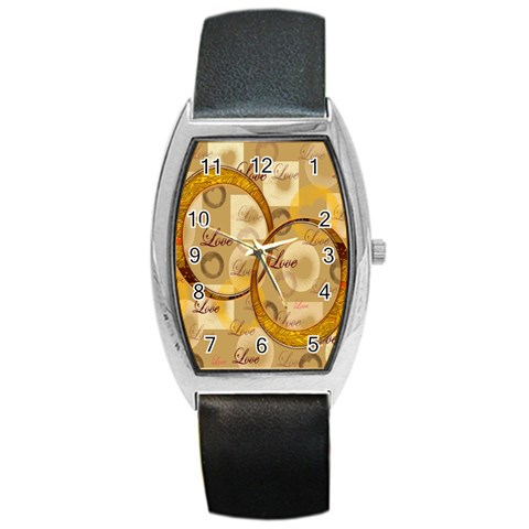 I Heart You Gold Custom Barrel Watch By Ellan Front