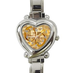 I Heart You Gold Custom Heart Italian Charm Watch I Heart You Gold Custom Heart Italian Charm Watch