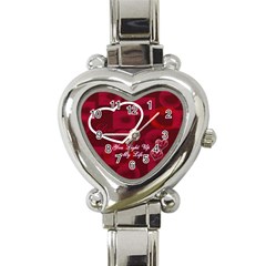 You Light Up My Life Pink Custom Heart Italian Charm Watch You Light Up My Life Pink Custom Heart Italian Charm Watch