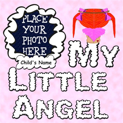 My Little Angel Girl 12x12 By Chere s Creations 12 x12  Scrapbook Page - 1