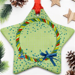 Lil  Pilot/boy, star ornament - Ornament (Star)