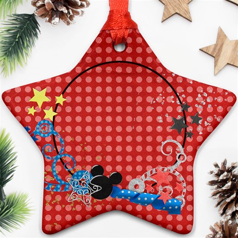 Our Vacation/magic, Star Ornament By Mikki Front