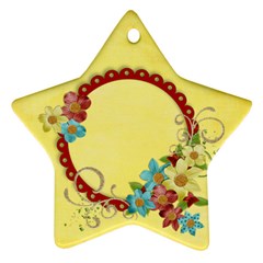 Floral/mother- star ornament - Ornament (Star)