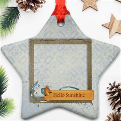 Hello Sunshine, star ornament - Ornament (Star)