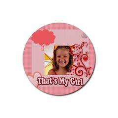 this is my girl - Rubber Coaster (Round)