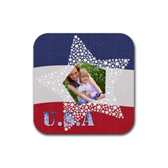 USA - Rubber Coaster (Square)