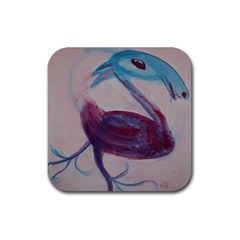 Crazy Bird - Rubber Coaster (Square)