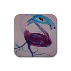 Crazy Bird - Rubber Coaster (Square)