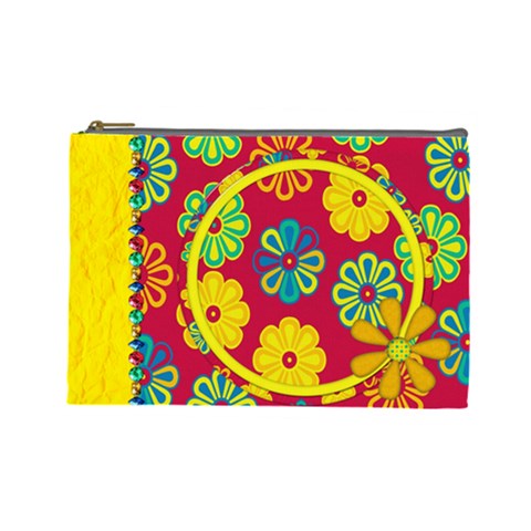 Summers Burst Large Cosmetic Bag 1 By Lisa Minor Front