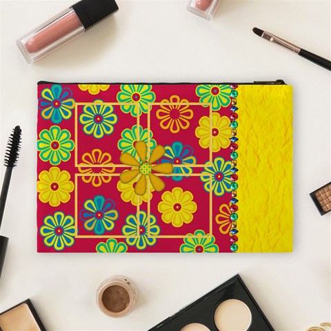 Summers Burst Large Cosmetic Bag 1 By Lisa Minor Back