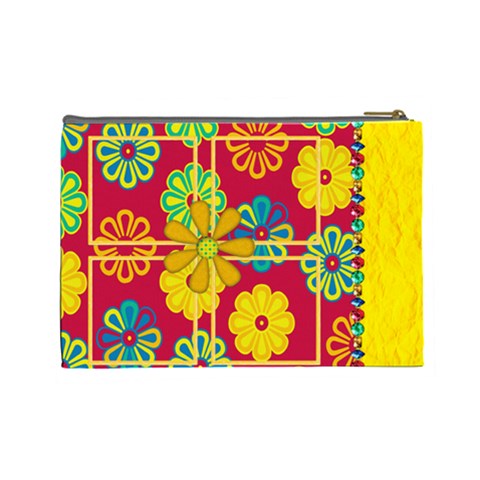 Summers Burst Large Cosmetic Bag 1 By Lisa Minor Back