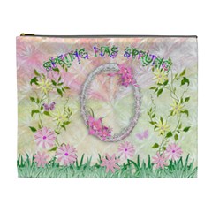 Spring flower floral XL Cosmetic Bag - Cosmetic Bag (XL) Spring flower floral XL Cosmetic Bag - Cosmetic Bag (XL)