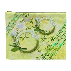 Spring flower floral yellow XL Cosmetic Bag - Cosmetic Bag (XL) Spring flower floral yellow XL Cosmetic Bag - Cosmetic Bag (XL)