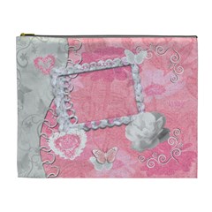 Spring flower floral baby pink XL Cosmetic Bag - Cosmetic Bag (XL) Spring flower floral baby pink XL Cosmetic Bag - Cosmetic Bag (XL)