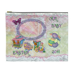 Spring flower floral Our Baby XL Cosmetic Bag - Cosmetic Bag (XL) Spring flower floral Our Baby XL Cosmetic Bag - Cosmetic Bag (XL)