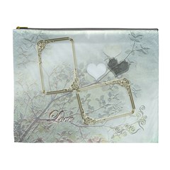 Wedding Love white XL Cosmetic Bag - Cosmetic Bag (XL)