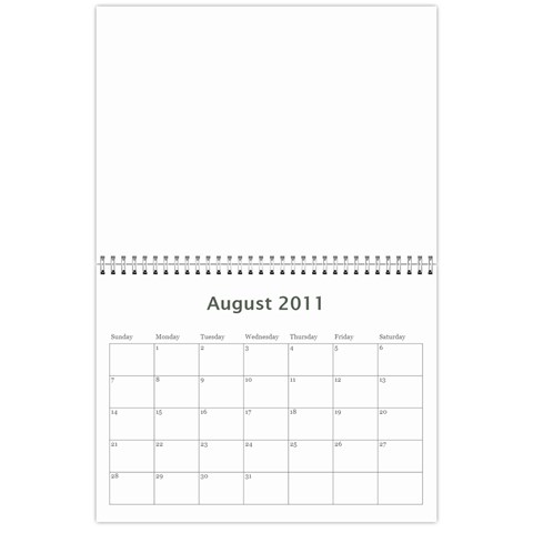 Chloes Calendar By Tiffany N Chloe Aug 2011